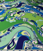 Abstract Swirl Print Spandex Fabric by the Metre - Whotex Fabrics London