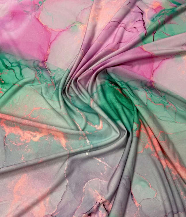 Abstract Watercolor Print Fabric By Metre - Whotex Fabrics London