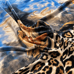 Angel Leopard Print Velvet Fabric by the Metre - Whotex Fabrics London