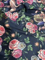 Angel Print Fabric, Floral Pattern Fabric By The Yard - Whotex Online Fabric Store