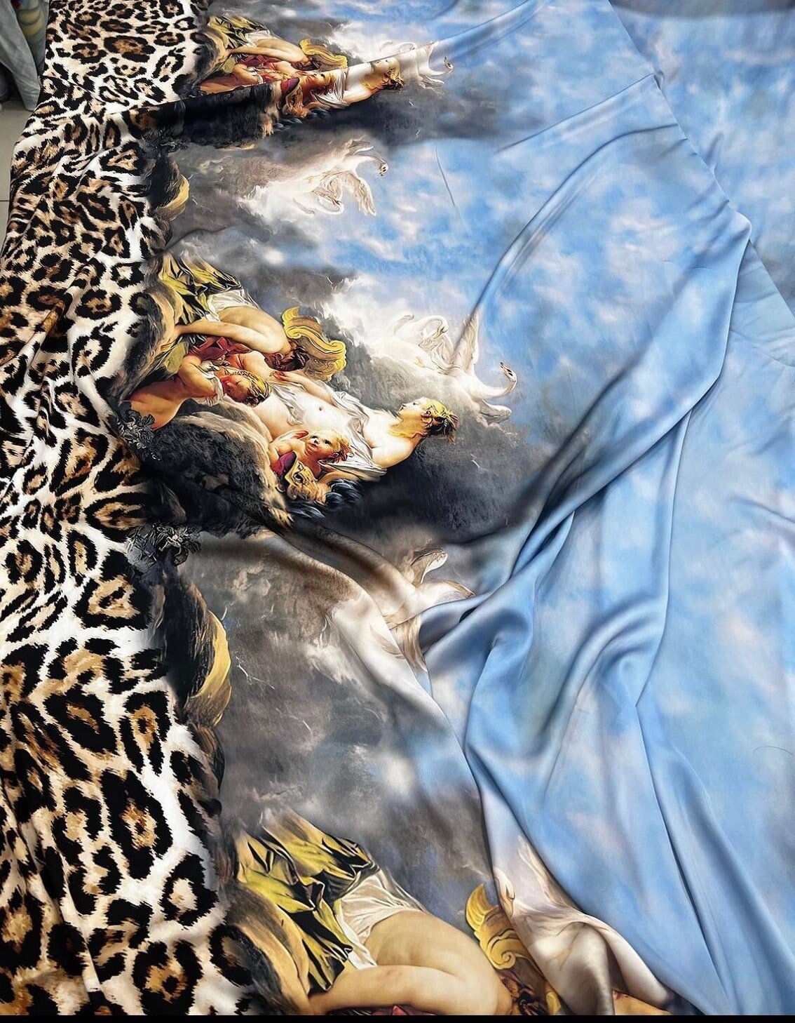 Angel Print Fabric, Leopard Pattern Fabric By The Yard - Whotex Online Fabric Store