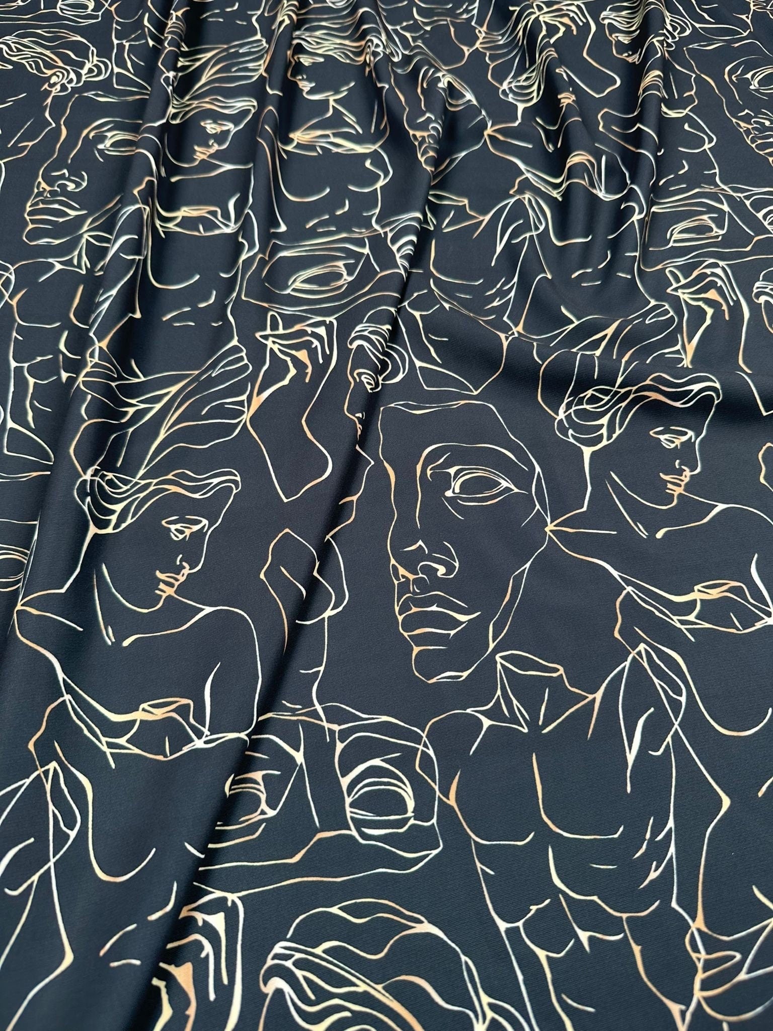 Antiq Venus Pattern Fabric, Greek Pattern Fabric , , - Whotex