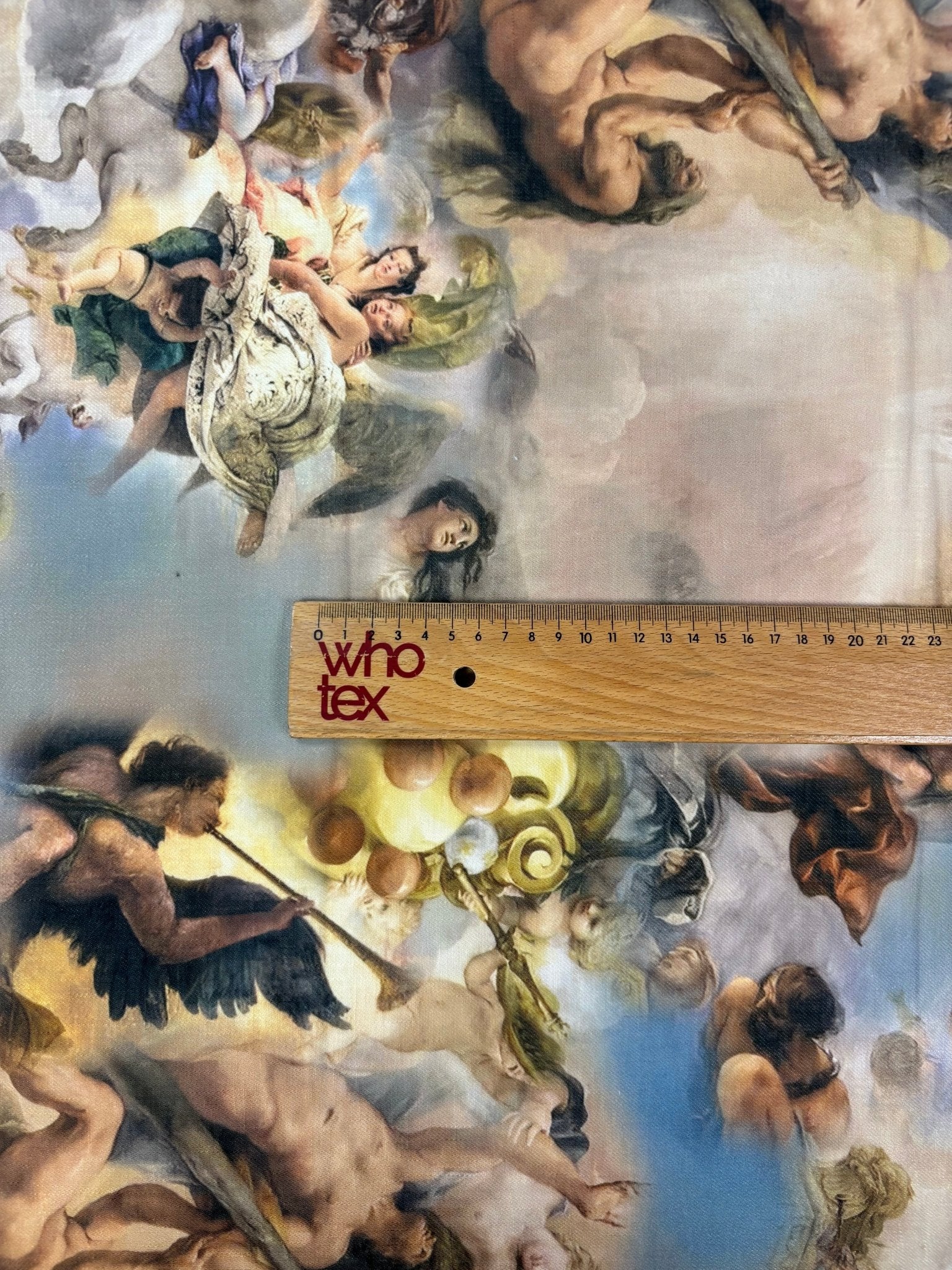 Artistic Printed Linen Fabric by the Metre - Whotex Fabrics London