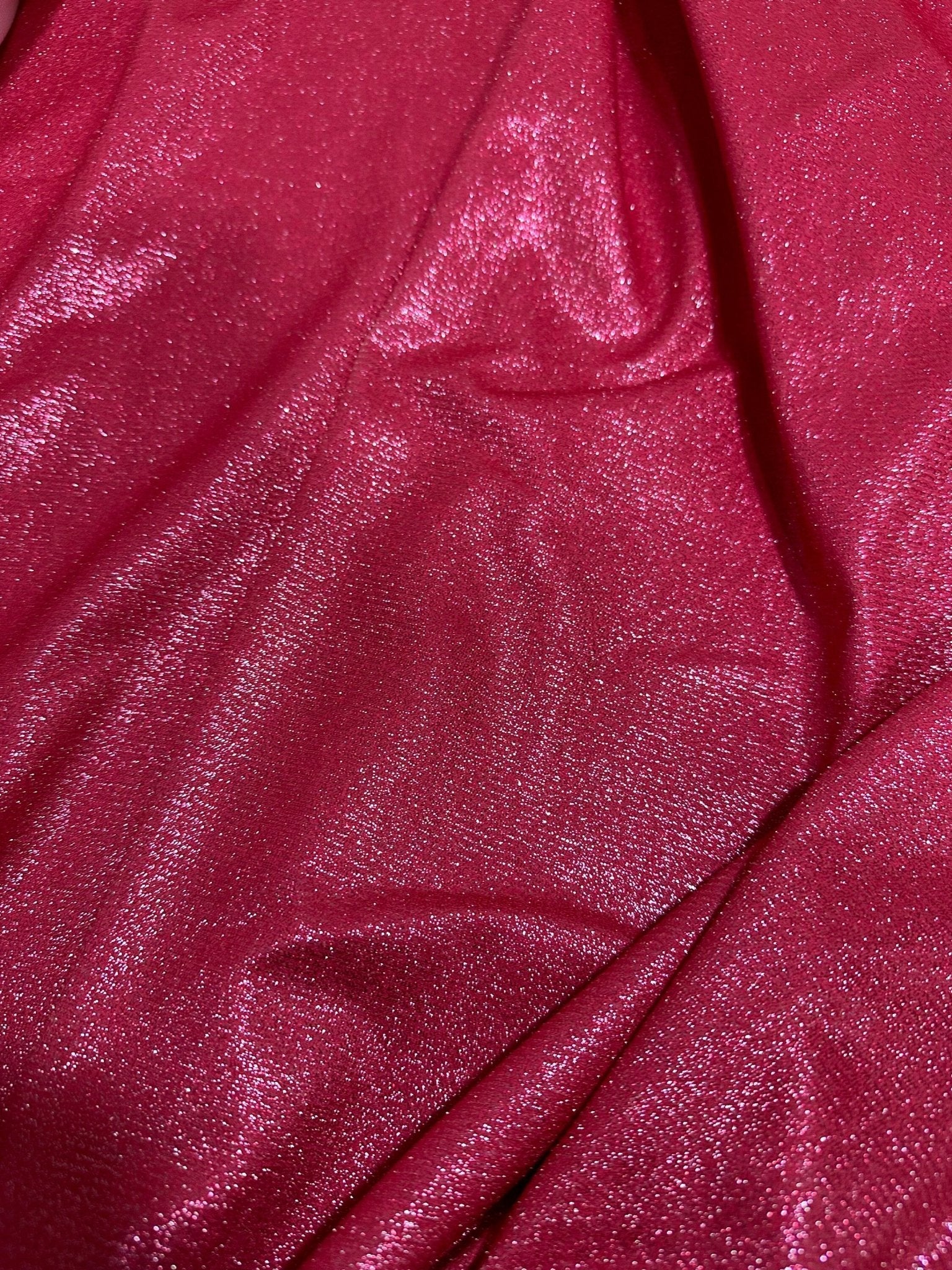 Barbie color Lurex Fabric, Fushsia Color Glitter 4 - Way Stretch - Whotex Online Fabric Store