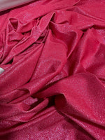 Barbie color Lurex Fabric, Fushsia Color Glitter 4 - Way Stretch - Whotex Online Fabric Store