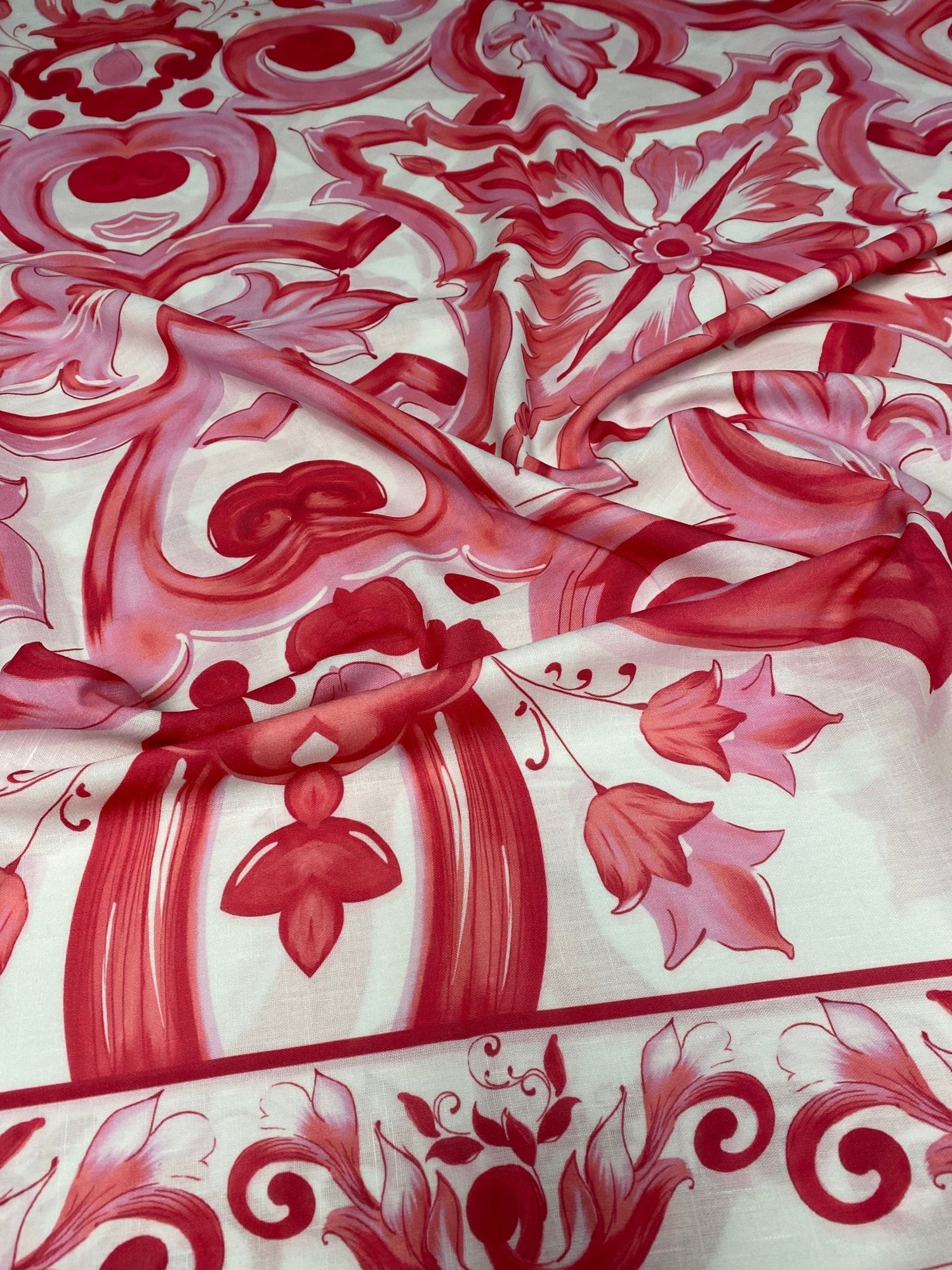Barok Design Linen Fabric - Elegant Durable Textile for Home Decor and Fashion - Whotex Online Fabric Store