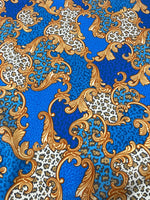 Baroque and Leopard Pattern Fabric By The Yard - Whotex Online Fabric Store