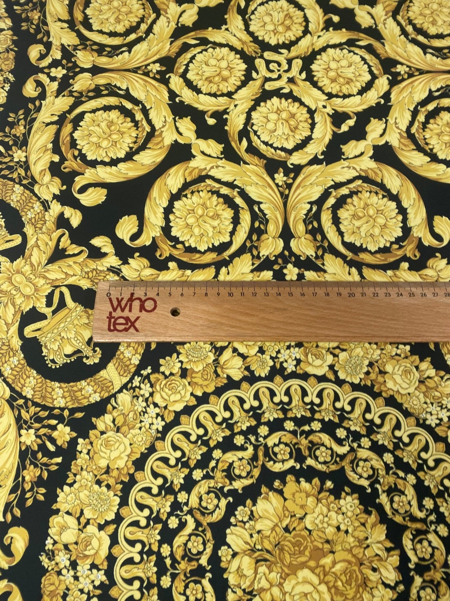 Baroque Black and Gold Upholstery Fabric - Whotex Online Fabric Store