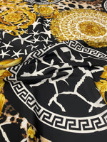 Baroque Greek Key Fabric - Elegant Textile by the Yard - Whotex Online Fabric Store
