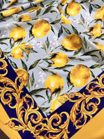 Baroque Lemon Pattern Fabric, Lemon Sicilian Fabric By The Yard - Whotex Online Fabric Store