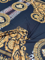 Baroque Leopard Fabric Sold by the Metre - Whotex Fabrics London
