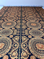 Baroque Pattern Black And Gold Fabric By The Yard - Whotex Online Fabric Store