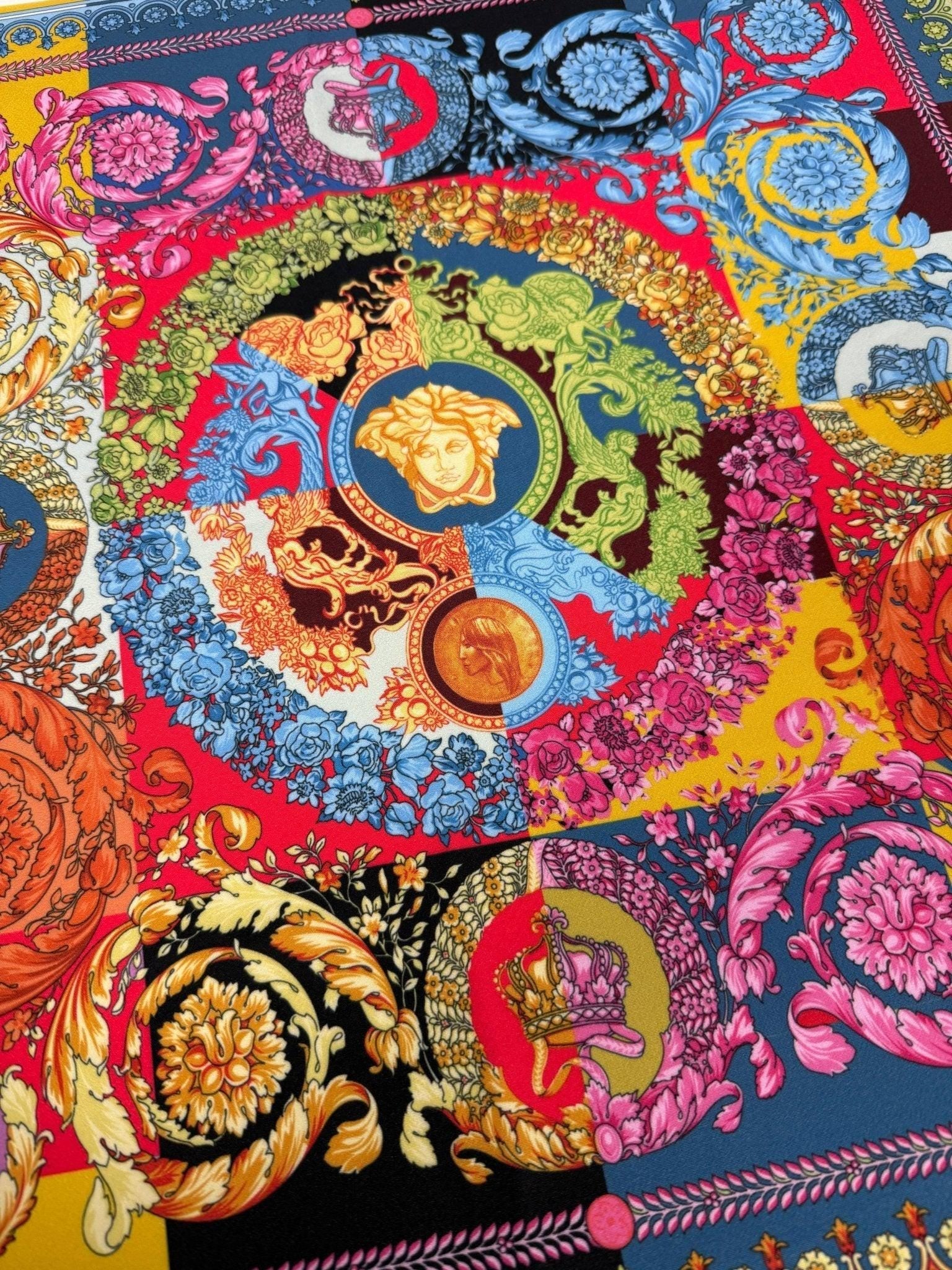 Baroque Pattern Colorful Fabric, Luxury Italian Design By The Yard - Whotex Online Fabric Store