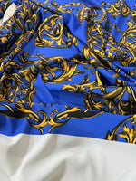 Baroque Pattern Fabric Fabric, Royal Blue Color Fabric - Whotex Online Fabric Store
