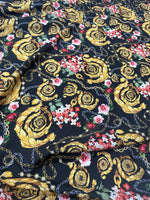 Baroque Pattern Fabric , Floral Chain Pattern Fabric By The Yard - Whotex Online Fabric Store