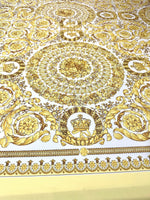 Baroque Pattern Fabric, Gold White Color Fabric By The Yard - Whotex Online Fabric Store