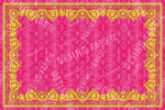 Baroque pattern fabric, Pink Silky Satin Fabric , Panel Fabric 150*100cm // 1.64 * 1.09 yard - Whotex Online Fabric Store
