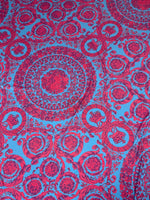 Baroque Pattern Fabric , Purple Blue Design Fabric By The Yard - Whotex Online Fabric Store