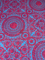 Baroque Pattern Fabric , Purple Blue Design Fabric By The Yard - Whotex Online Fabric Store