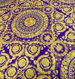 Baroque Pattern Fabric, PurpleFabric, sportswear, activewear, swimwear, dance wear, leotards, dresses, leggings - Whotex Online Fabric Store