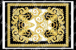 Baroque pattern fabric, Silky Crepe Fabric , Fabric by the yard, Panel Fabric 150*100cm // 1.64 * 1.09 yard - Whotex Online Fabric Store