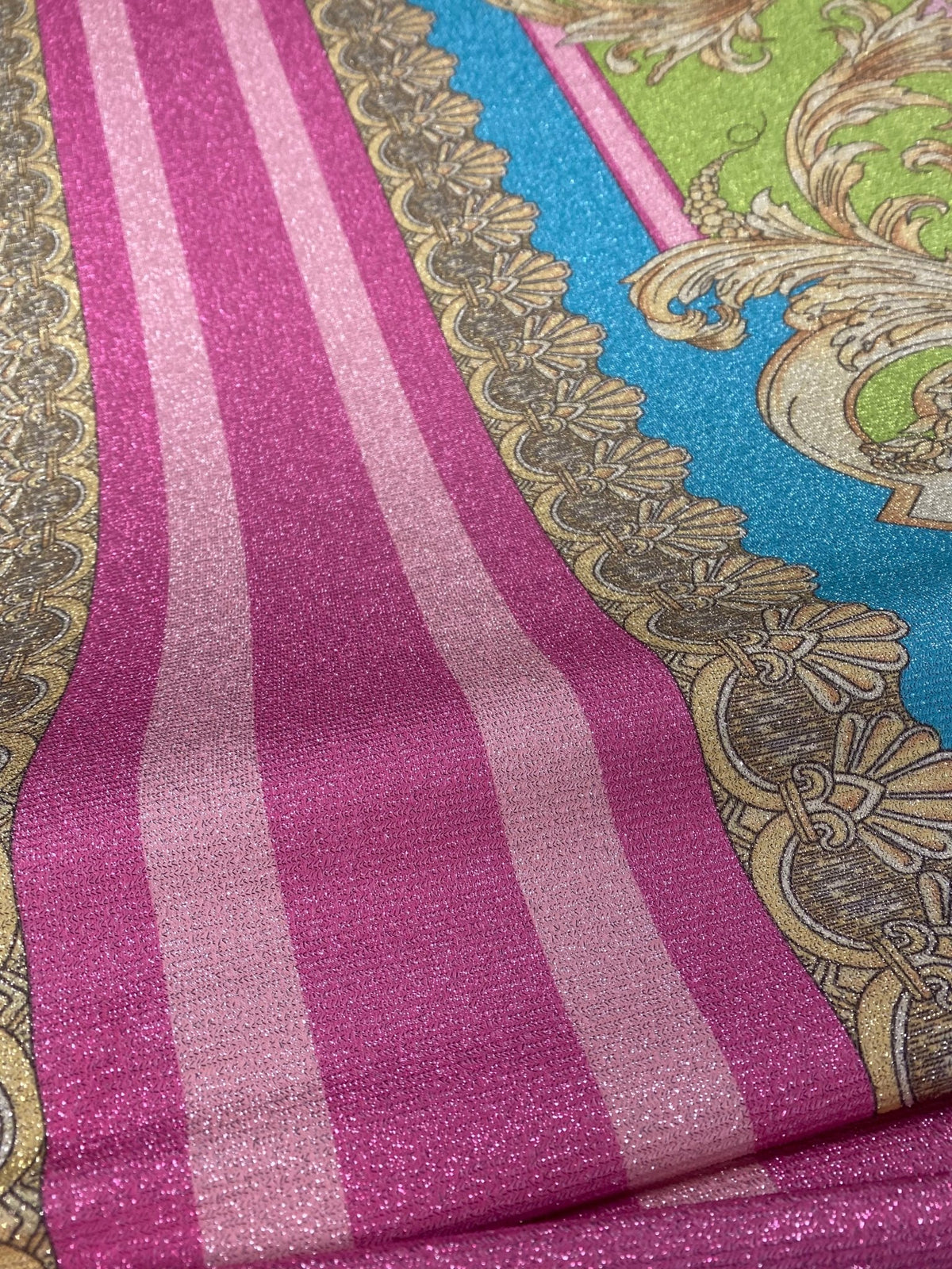 Baroque Pink Fabric by the Metre - Whotex Fabrics London