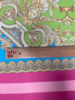 Baroque Pink Silky Crepe Fabric Panel - 150x100cm 164x109 Yards - Whotex Online Fabric Store
