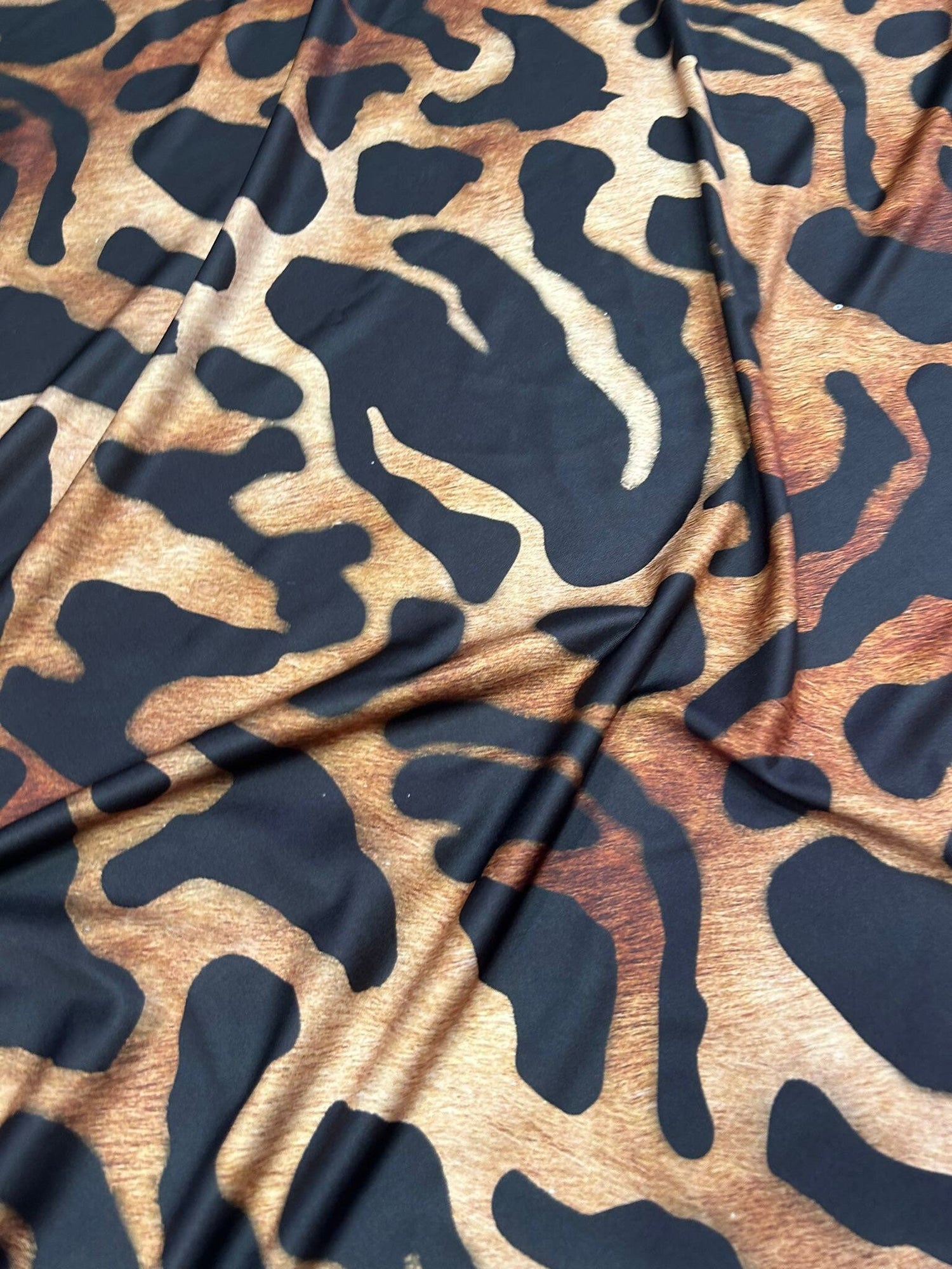 Big Leopard Print Fabric, Exotic Animal Pattern - Whotex Online Fabric Store