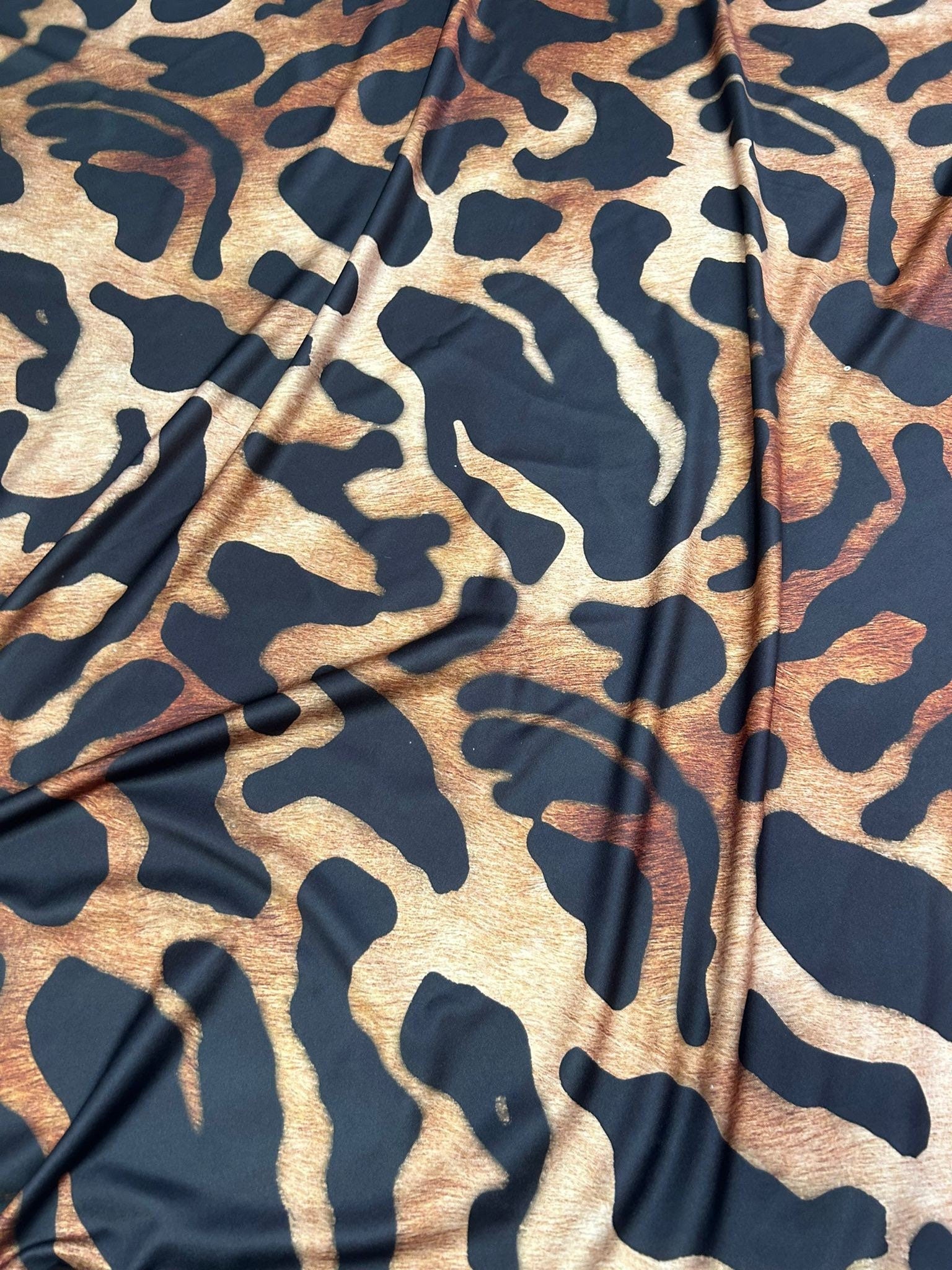 Big Leopard Print Fabric, Exotic Animal Pattern - Whotex Online Fabric Store