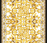 Big Majolica Pattern Fabric, Yellow Sicilian Print Fabric By The Yard - Whotex Online Fabric Store