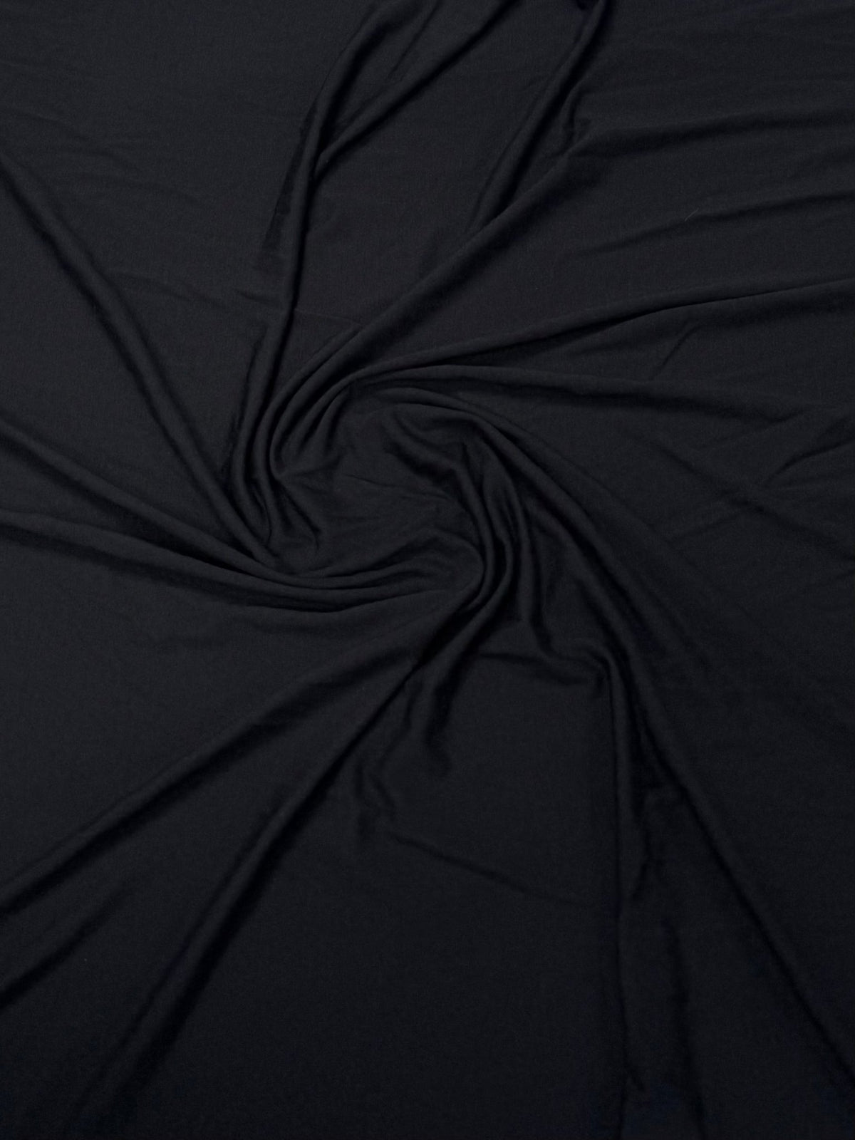Black Modal Stretch Fabric by the Metre - Whotex Fabrics London