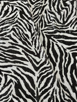 Black White Zebra Sequin Fabric, 2 - Way Stretch Sequin Fabric By The Yard - Whotex Online Fabric Store