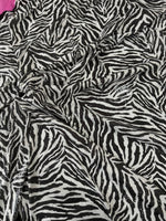 Black White Zebra Sequin Fabric, 2 - Way Stretch Sequin Fabric By The Yard - Whotex Online Fabric Store