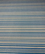 Blue Striped Lurex Fabric by the Metre - Whotex Fabrics London