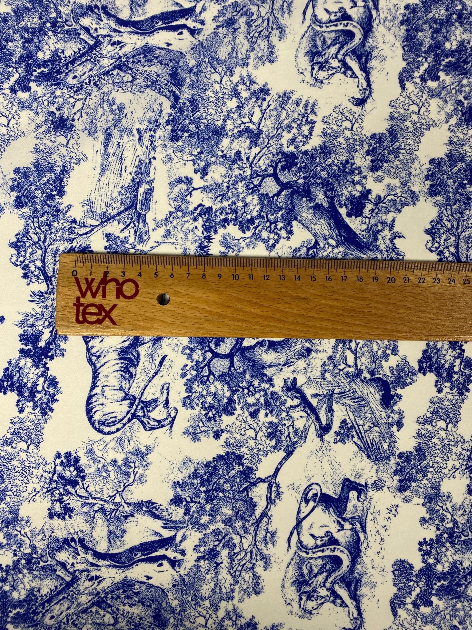 Blue Wild Forest Pattern Fabric - Whotex Online Fabric Store