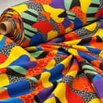 Bold Abstract Leopard Print Fashion Fabric by the Metre - Whotex Fabrics London