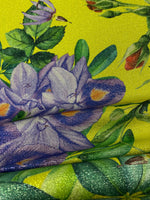 Bold Floral Lurex Fabric by the Metre - Whotex Fabrics London