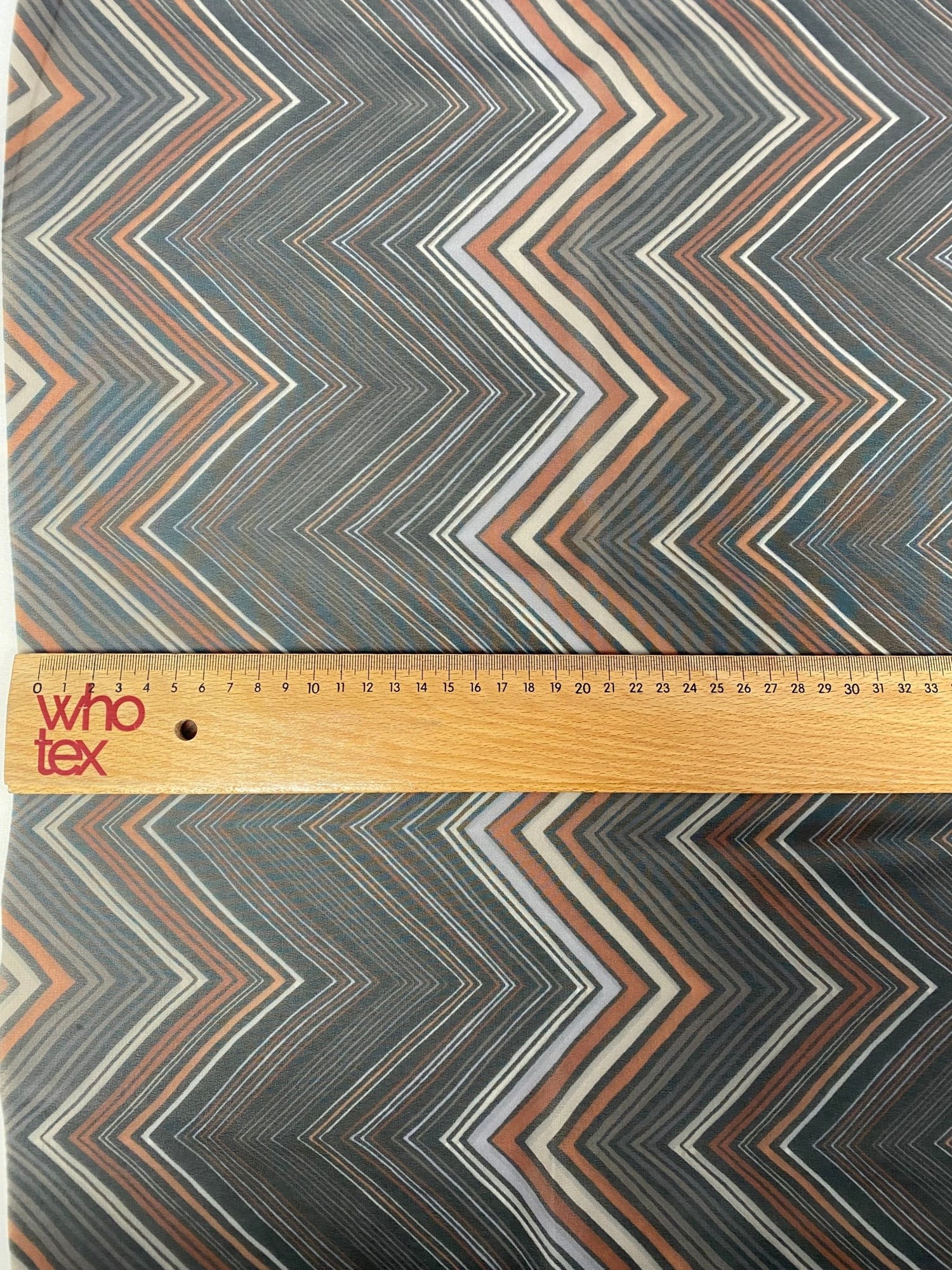 Brown and Beige Chevron Zigzag Pattern Fabric - Whotex Online Fabric Store