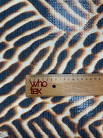 Brown and Black Animal Print Sequin Fabric by the Metre - Whotex Fabrics London