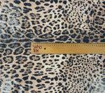 Brown Leopard Sequin Fabric by the Metre - Whotex Fabrics London