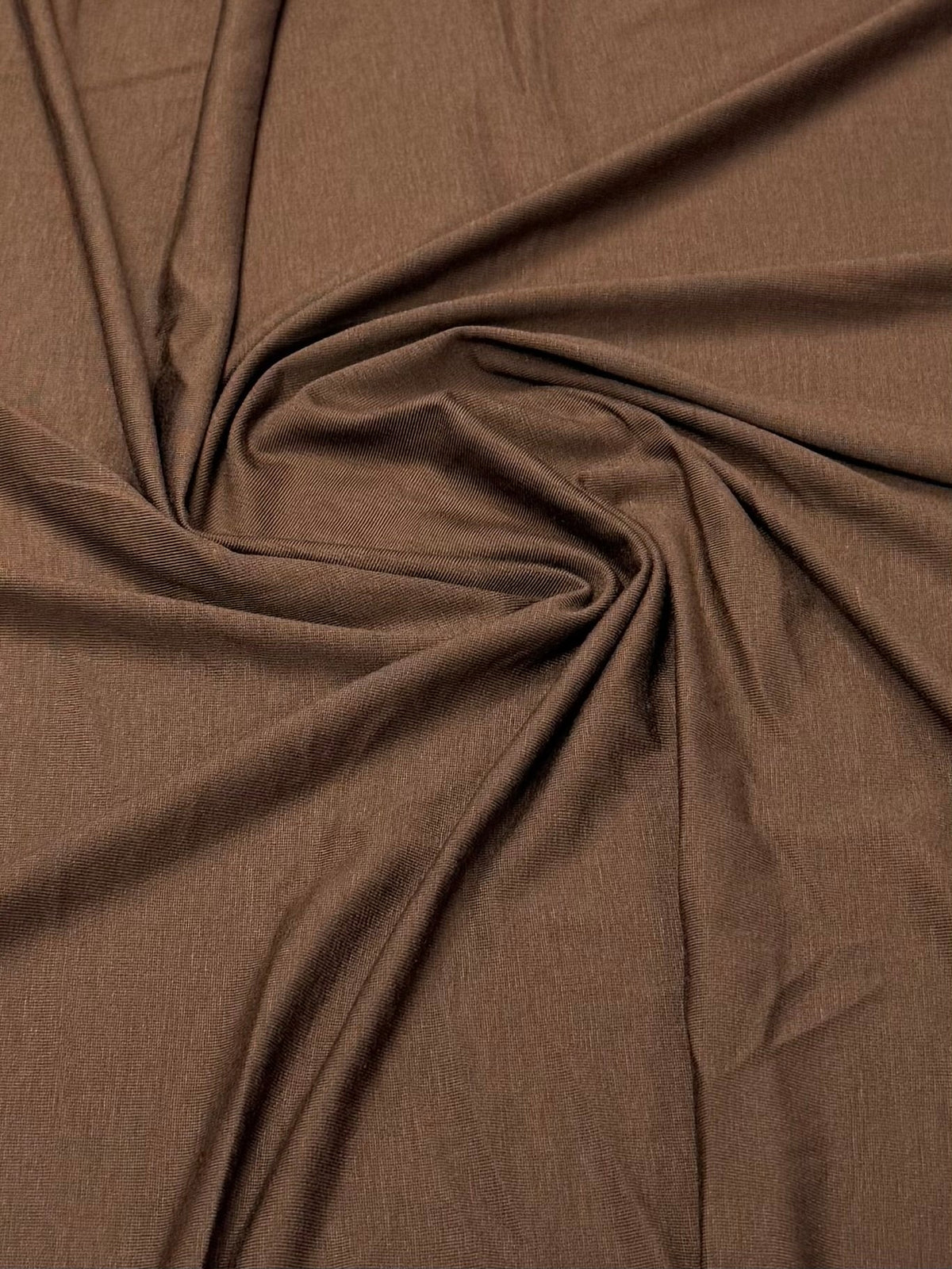 Brown Modal Stretch Fabric by the Metre - Whotex Fabrics London