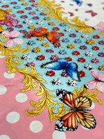 Butterfiles pattern fabric, polka dot Fabric , Panel Fabric 150*100cm // 1.64 *1.09yard - Whotex Online Fabric Store
