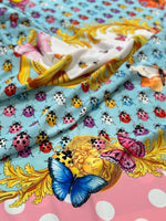 Butterfiles pattern fabric, polka dot Fabric , Panel Fabric 150*100cm // 1.64 *1.09yard - Whotex Online Fabric Store