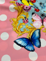 Butterfiles pattern fabric, polka dot Fabric , Panel Fabric 150*100cm // 1.64 *1.09yard - Whotex Online Fabric Store