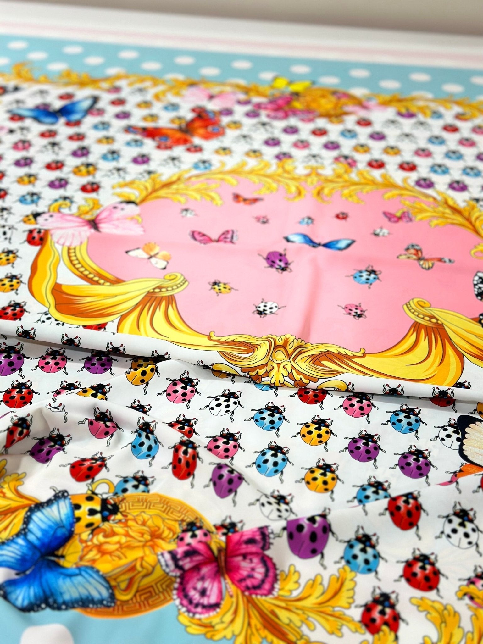 Butterfiles pattern fabric, Polka Dot Pattern Fabric , 1 Panel Fabric 150*100cm // 1.64 * 1.09yard - Whotex Online Fabric Store