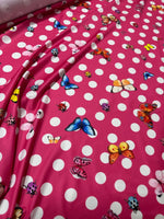 Butterfly Designed Fabric, Polka Dot Pattern Fabric - Whotex Online Fabric Store