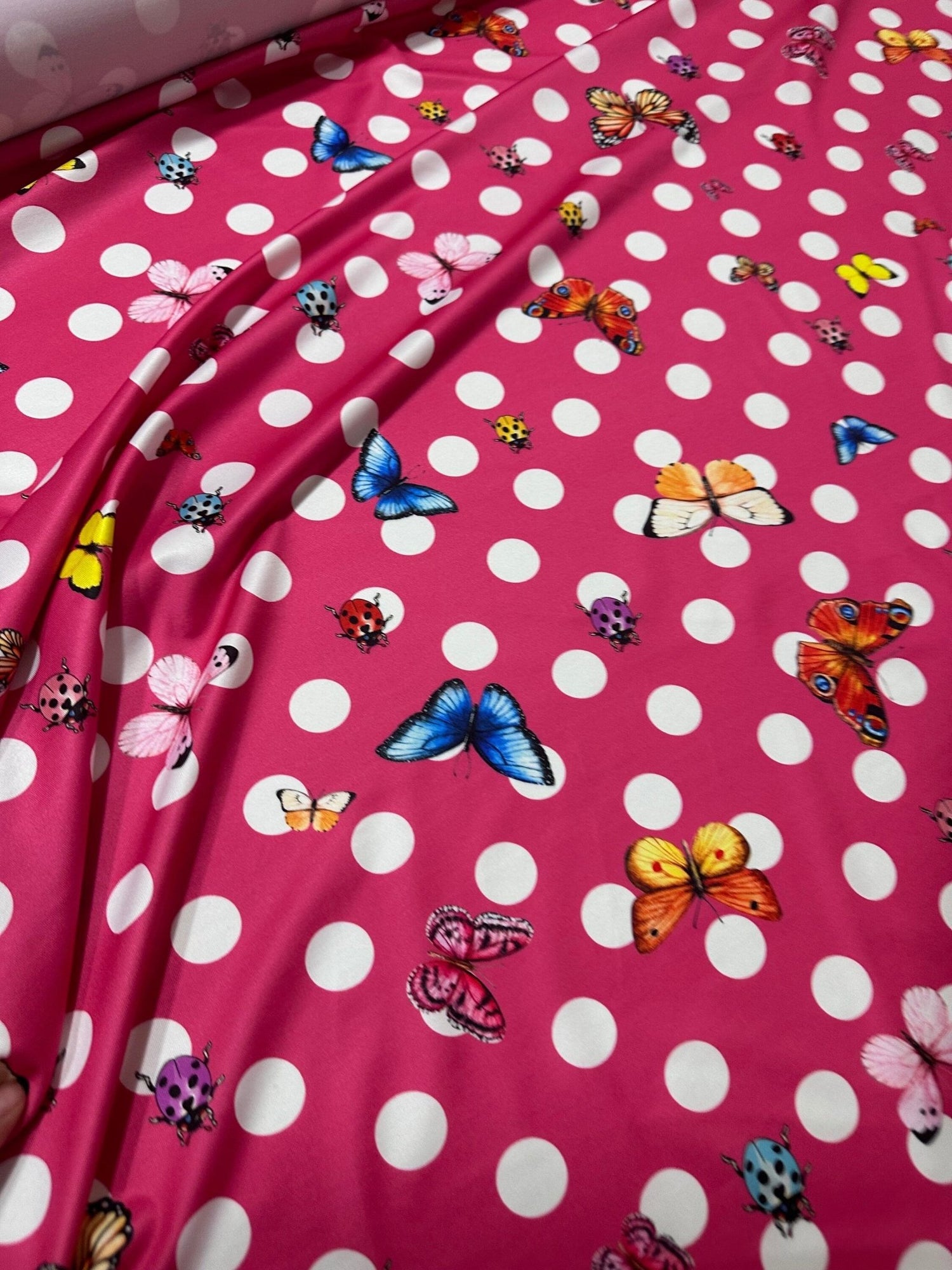 Butterfly Designed Fabric, Polka Dot Pattern Fabric - Whotex Online Fabric Store