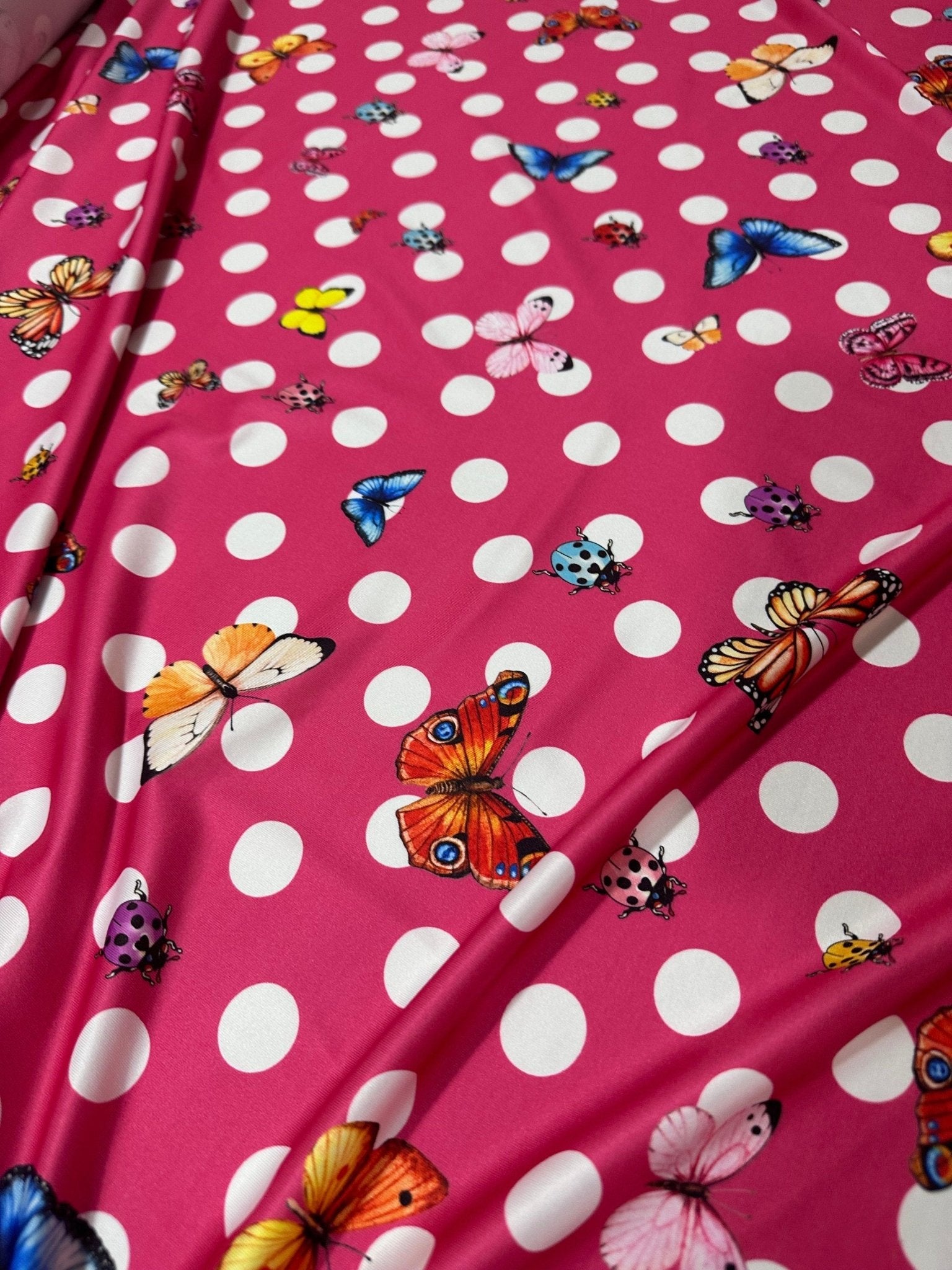 Butterfly Designed Fabric, Polka Dot Pattern Fabric - Whotex Online Fabric Store
