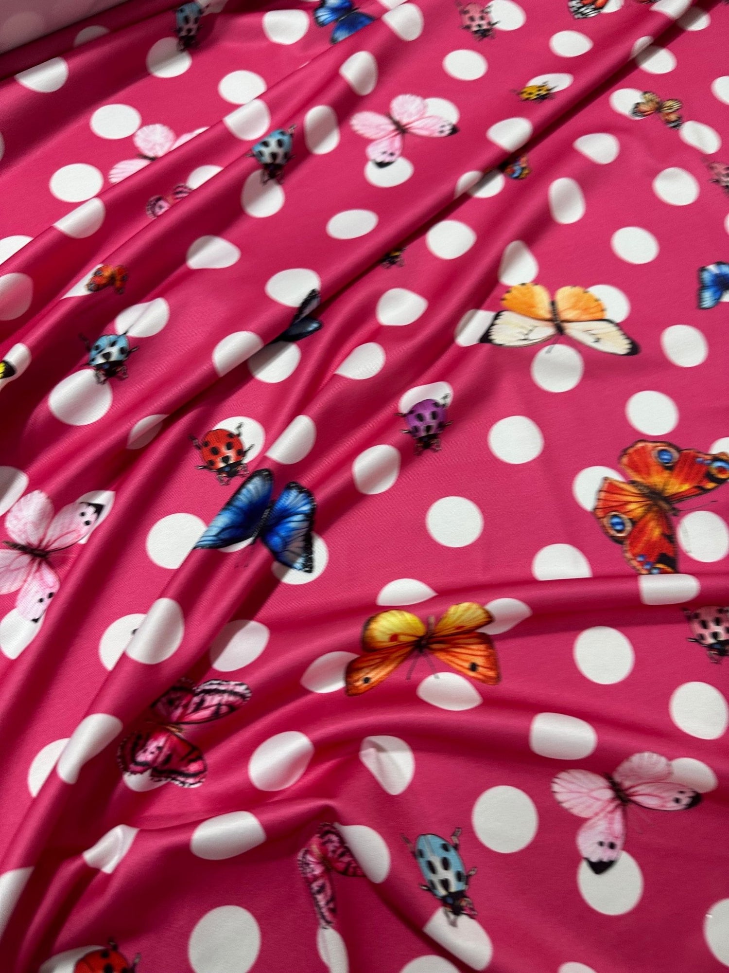 Butterfly Designed Fabric, Polka Dot Pattern Fabric - Whotex Online Fabric Store