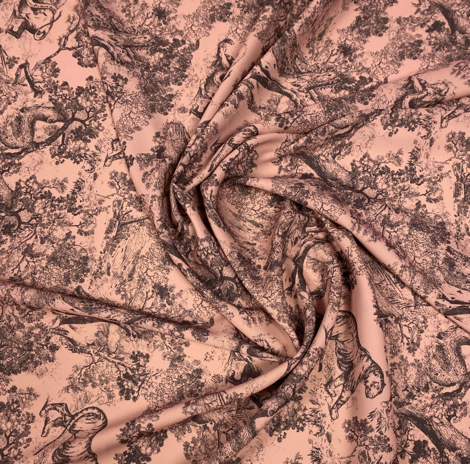 Camel Wild Forest Pattern Fabric – Multiple Fabric Options, Sold by Metre - Whotex Online Fabric Store